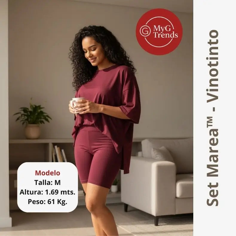 Set Marea™ - Short Biker + Blusa Oversize