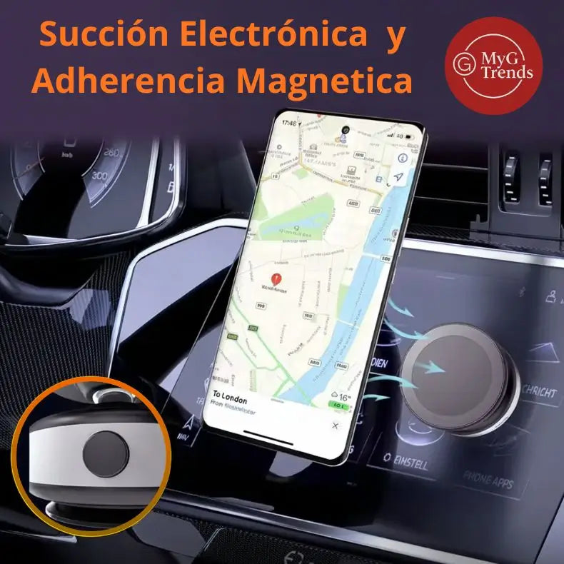 MagnoGrip™ - Soporte Celular Magnético Automático 360° con Batería Recargable