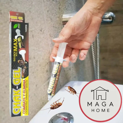CHAKGEL® Elimina las cucarachas de tu hogar con una sola gota
