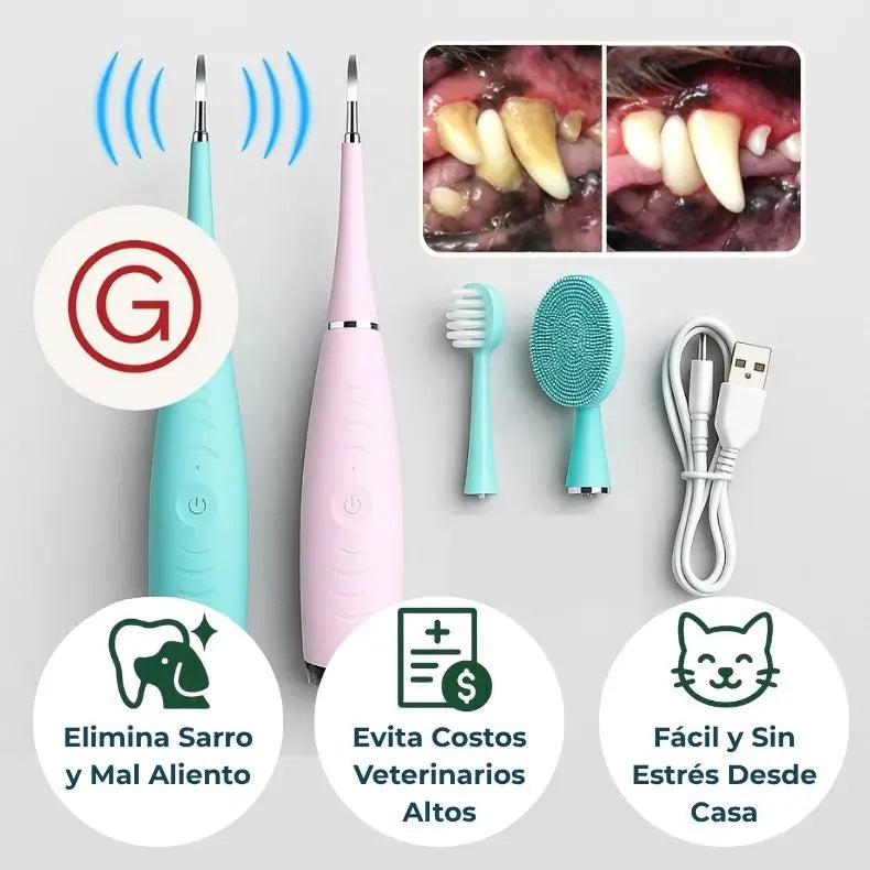 DentiPet™ – Reparador Bucal Ultrasónico para Mascotas