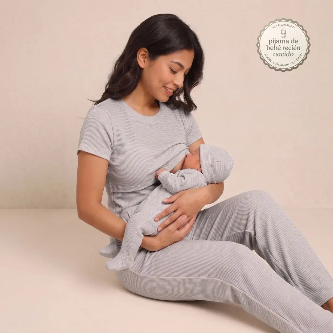 SET PIJAMA DE LACTANCIA MADRE E HIJO