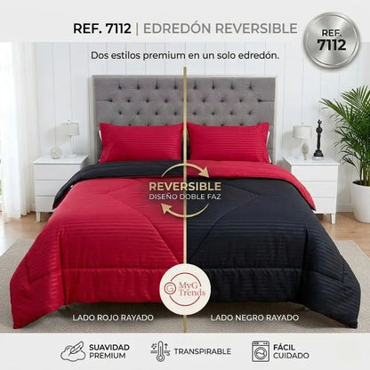 Edredón Doble Faz Cama Doble + obsequio 2 fundas