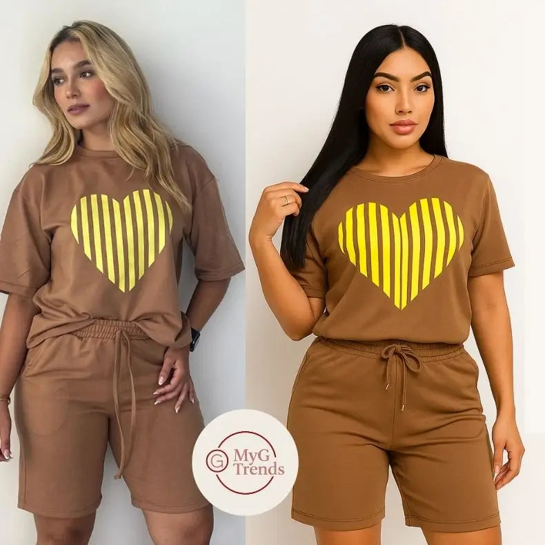 Conjunto Corazón (Short + Tshirt)