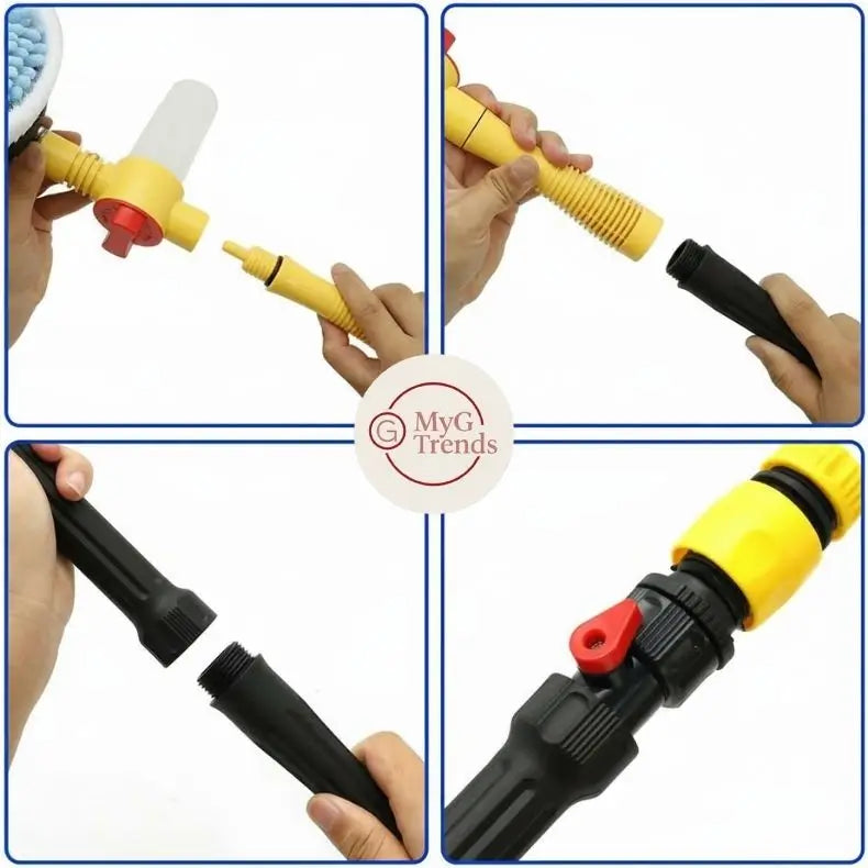 AquaTwist™ Pro - Lava, enjuaga y brilla sin esfuerzo — solo conecta y listo.