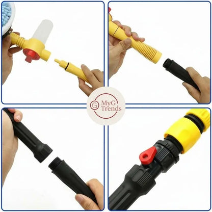 AquaTwist™ Pro - Lava, enjuaga y brilla sin esfuerzo — solo conecta y listo.