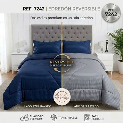 Edredón Doble Faz Cama Doble + obsequio 2 fundas