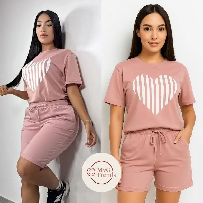 Conjunto Corazón (Short + Tshirt)