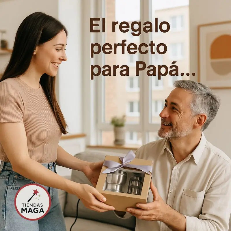 Set Cafetero - Café recién molido, sabor potente. Exactamente como lo quiere PAPÁ.