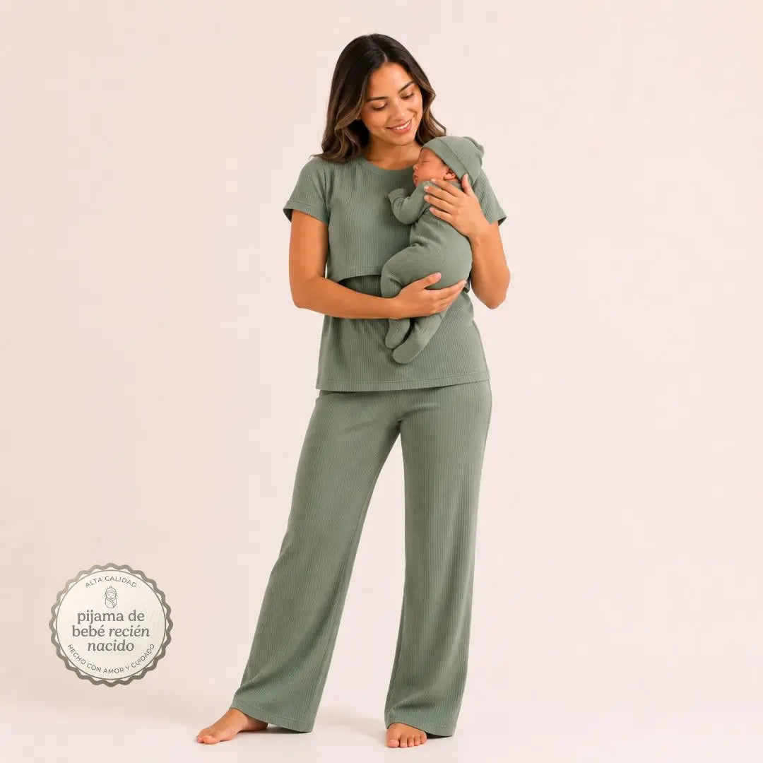 SET PIJAMA DE LACTANCIA MADRE E HIJO