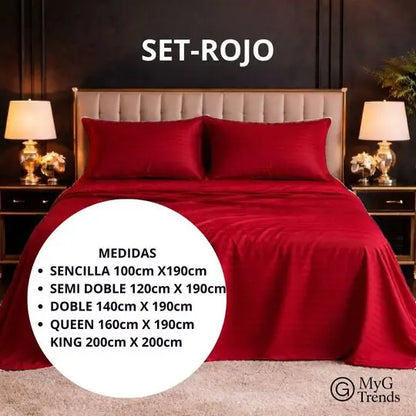 |Juego de sábanas|Elite✅MÁS 2 ALMOHADAS GRATIS⭐