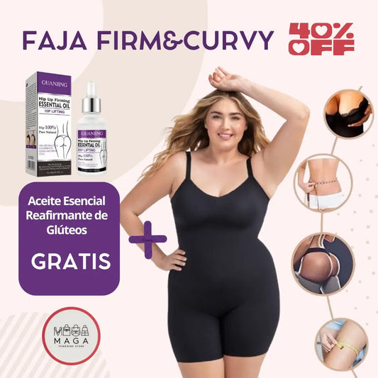 Faja Firm&Curvy ( Incluye Reafirmante de Glúteos GRATIS)