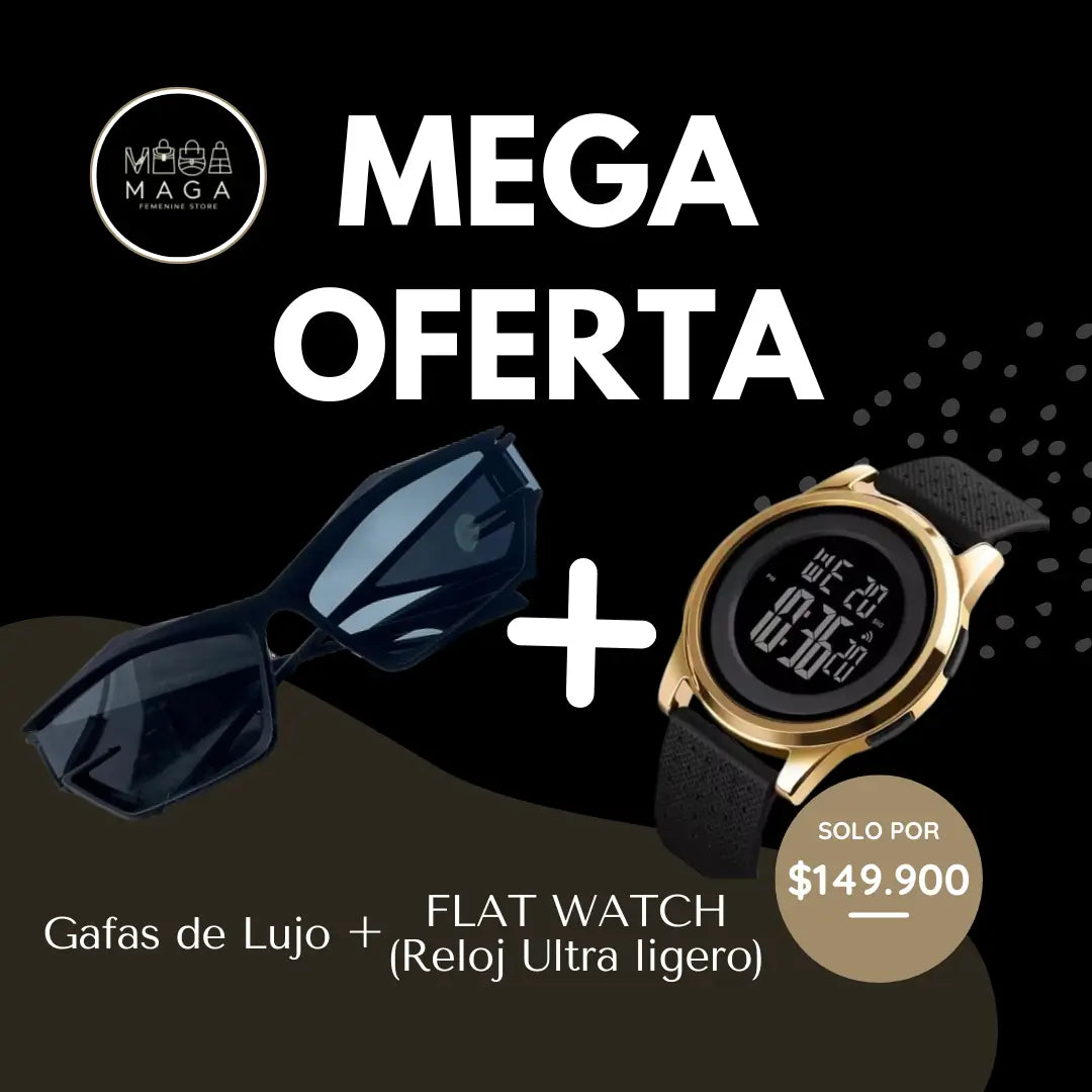 Gafas de Lujo + FLATX WATCH (Reloj Ultra Ligero)