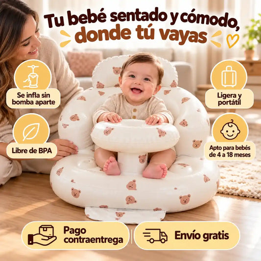 SILLA INFLABLE PARA BEBÉ.