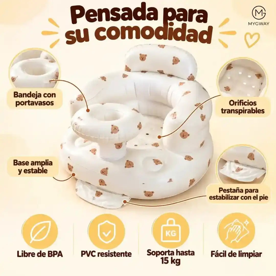 SILLA INFLABLE PARA BEBÉ.