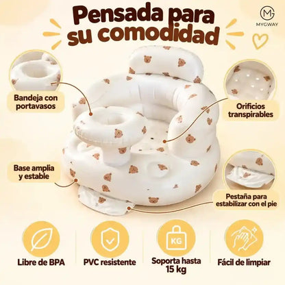 SILLA INFLABLE PARA BEBÉ.