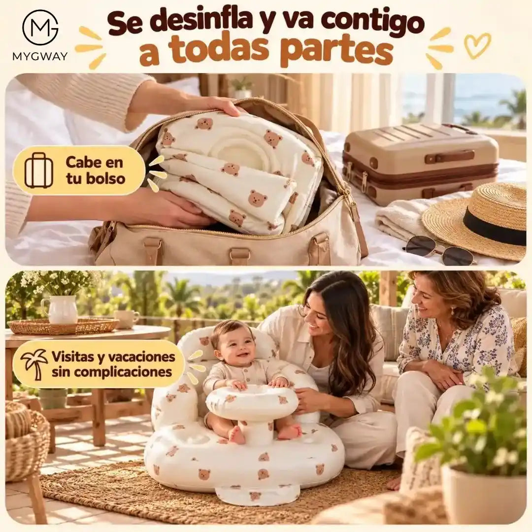 SILLA INFLABLE PARA BEBÉ.