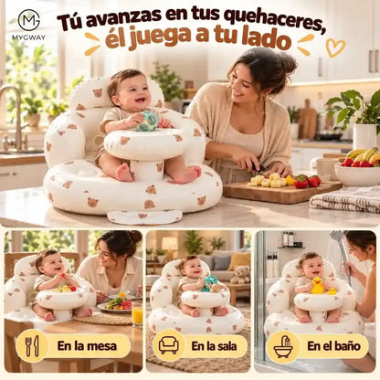 SILLA INFLABLE PARA BEBÉ.