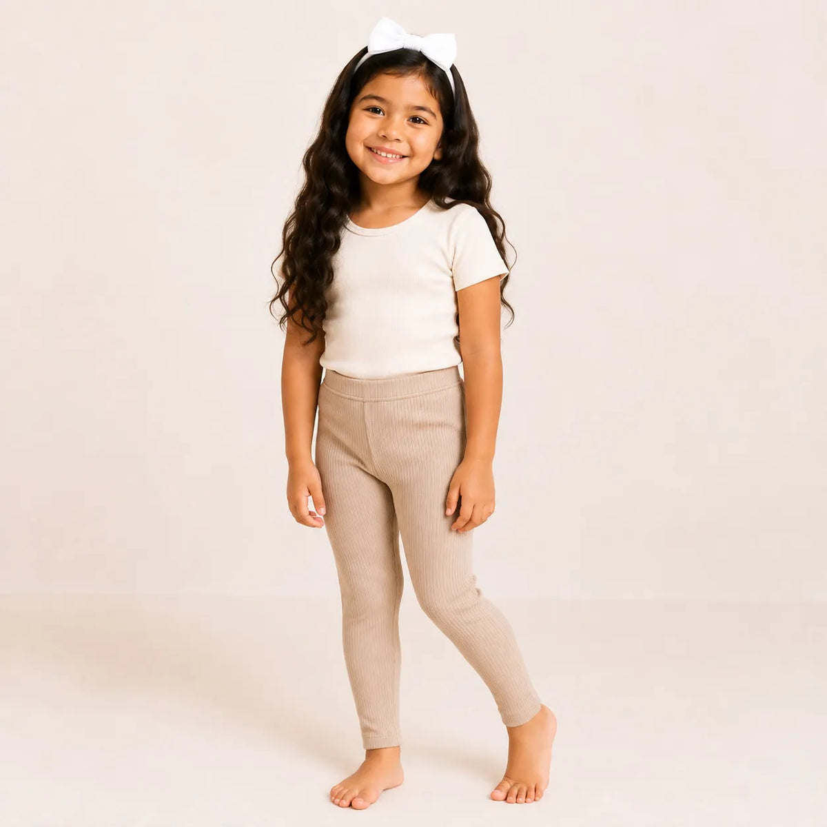 Pack Leggings para niñas en Rib