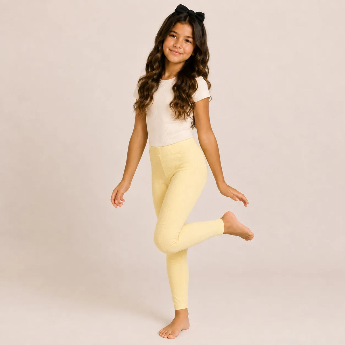 Pack Leggings para niñas en Rib