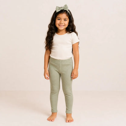 Pack Leggings para niñas en Rib