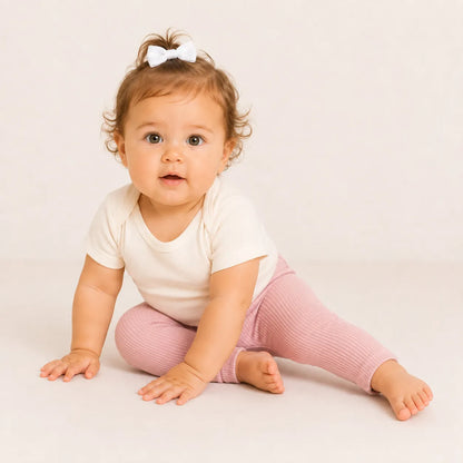 Pack Leggings para niñas en Rib