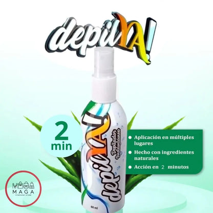 DepilYA - ¡Rocía, limpia y olvídate del vello! Resultados visibles en solo 2 min