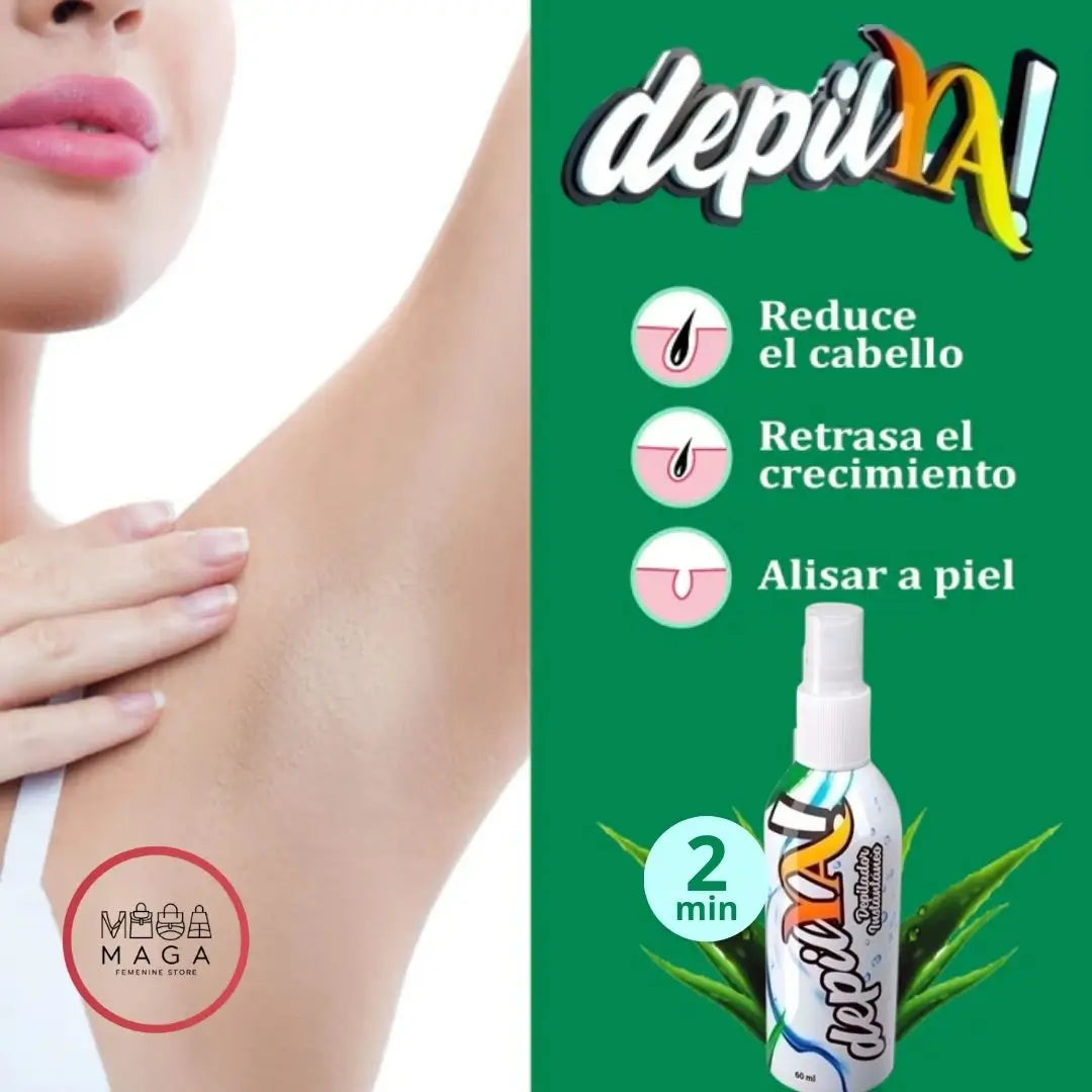DepilYA - ¡Rocía, limpia y olvídate del vello! Resultados visibles en solo 2 min