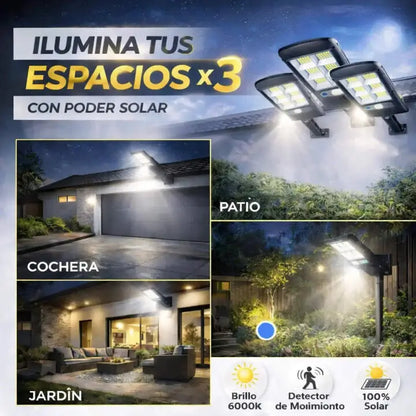 Guardian solar pack x3-Luz solar potente que ilumina, protege y ahorra